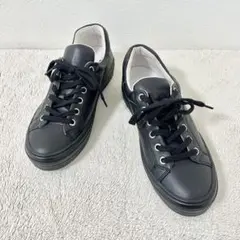 【美品】extra XIIIエクストラサーティー ブラックレザー スニーカーのサムネイル