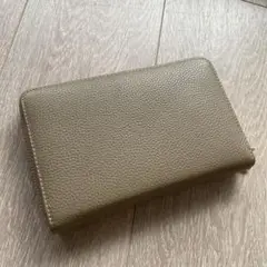 スキミング防止通帳ケース　ダークグレーベージュ　牛革