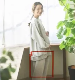 GELATO PIQUE グレー　マタニティ　パジャマ　スウェット　パンツ