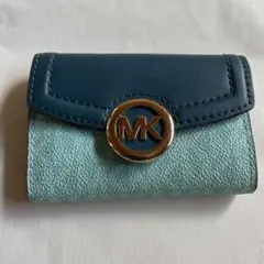 Michael Kors 青 水色 キーケース