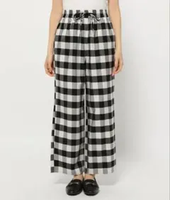 GLOBAL WORK グローバルワーク チェックパンツ M ウエストゴム