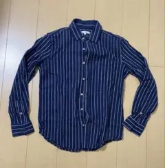 値下げ中imp サイズM シャツ 紺色 ストライプ