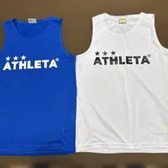 ATHLETA タンクトップホワイト とブルーの２色セットサイズ150