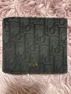 Dior オブリーク 二つ折り財布 ブラック