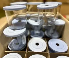 【中古菌糸コンテナL】 ブローや菌床ボトルの整理に最適　積み重ねでスペース確保♪ 中古菌糸コンテナL】 ブローや菌床ボトルの整理に最適 積み重ね