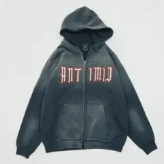 antimidパーカー　ブラック　Lサイズ antimidジップパーカー