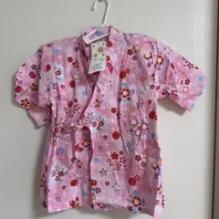 花柄ピンク甚平 サイズ120