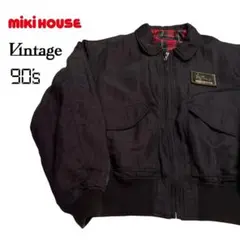 希少★MIKI HOUSE ミキハウスCWU-R 刺繍 フライトジャケット