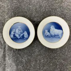 【未使用】12枚セット 大倉陶園 干支 十二支 豆皿 非売品 小皿 ミニ皿 五歳時記シリーズ 11cm小皿絵替り5枚揃