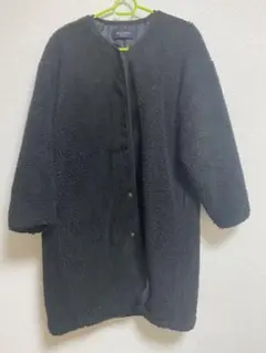 キルティングロングコート