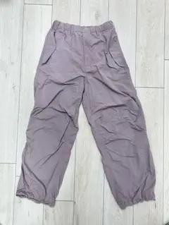 GU ナイロンパンツ イージーパンツ パープルグレー S