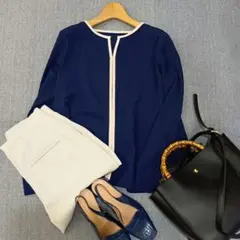 オフィスカジュアル　きれいめコーデセット　ブラウスとパンツ