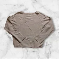 OPAQUE CLIP 長袖ベージュニットサイズ40 Lのサムネイル