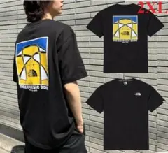 ノースフェイス Tシャツ 半袖 コットン バックプリントブラック K459D