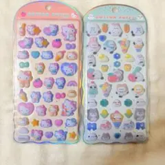 コットンパフィー　シマエナガ　キティ　２枚セット