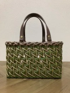 かごバック　クラフトバック　ハンドメイド