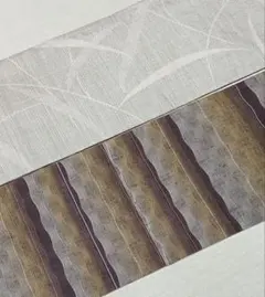 No.1814パッチワーク正絹紬　半幅帯☆兵児帯ハンドメイド