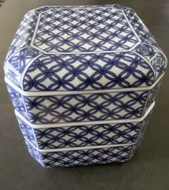 たち吉 三段重箱 磁器 七宝繋ぎ文様 伝統柄 たち吉 三段重箱 磁器 七宝繋ぎ文様 伝統柄 - メルカリ