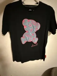 LuxeR クマプリント Tシャツ ブラック 半袖