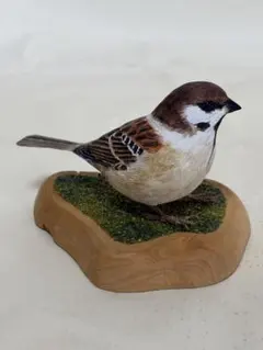 赤い宝石 アカショウビン 木彫りの野鳥 野鳥彫刻 バードカービング