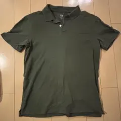 GAP ストレッチピケ ポロシャツ カーキ Sのサムネイル