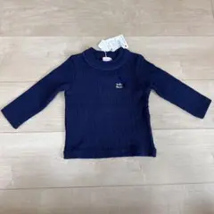 【新品・未使用】ミキハウス ネイビー トップス 80
