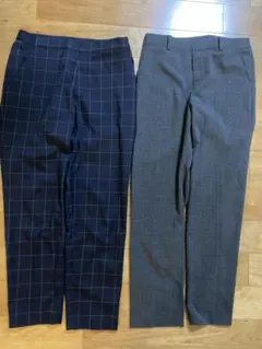 UNIQLO パンツ2本セット　ネイビー　グレー