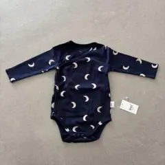 韓国ベビー服　ネイビー 月模様ロンパース 80サイズ