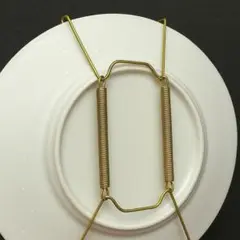 【２個】 壁掛け用 皿 器 6寸 プレートハンガー 頑丈 ゴールド インテリア