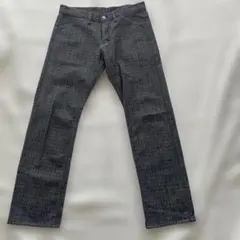 EVISUエヴィスLOT5500チェックデニムパンツ日本製大きいサイズ 38 