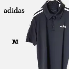 【アディダス】ポロシャツ スポーツ ドライ ブラック S CLIMALITE