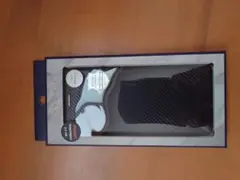 au Xperia 1V VOYAGEカーボン調耐衝撃ブックタイプケース