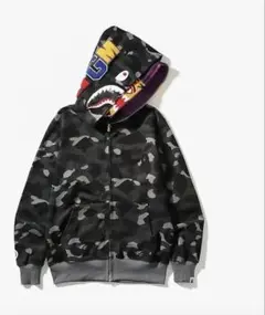 BAPE 迷彩柄 パーカー A BATHING APE(アベイシングエイプ) / ジップパーカー/L