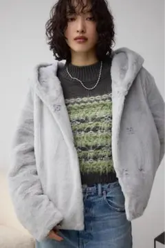 フラッフィーフェイクファーブルゾン