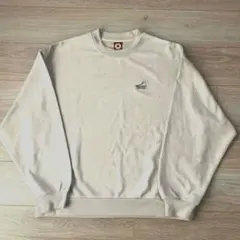 converse コンバース　ベロア素材トレーナー　ホワイト