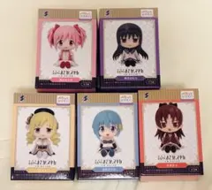 ③魔法少女まどか☆マギカ　ぺたっとおすわり　プライズ　フィギュア　５点セット