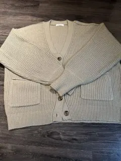 FREAK’S STORE ニットカーディガン ベージュ Vネック レディース