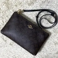【美品】COACH コーチ ショルダーバッグ レザー ブラウン レイラ 2way