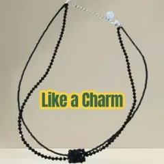 Like a Charm ブラックビーズ ネックレス