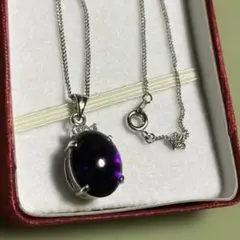 新品　アメジスト　紫水晶　ペンダントネックレス　2月　愛の守護石