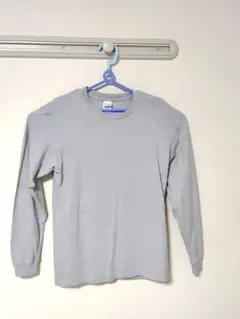 【未使用】Printstarプリントスター5.6oz長袖Tシャツリブ付M杢グレー