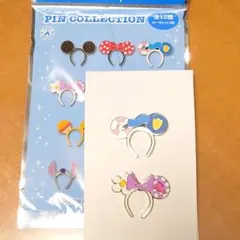 東京ディズニーリゾート　ピンバッジ　カチューシャ　ドナルド　デイジー