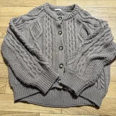 ケーブル コクーンカーディガン 長袖 GU Lサイズ