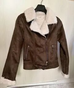 フェイクムートンライダースジャケットフリーサイズ