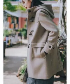 【新品】green label relaxingダッフルコート 38 ナチュラル