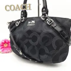 新品☆コーチ☆エンボスオプアート 2wayショルダーバッグ ブラック 型押し コーチ COACH エンボスオプアート柄 2WAY ショルダーバッグ C1093