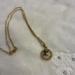 クレージュ　金色メタル シルバーモチーフ ネックレス