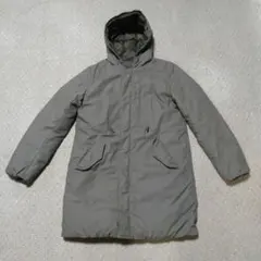 カーキ　緑　コート　フード付き　中綿入り　レディース　S