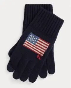 新品フラッグインターシャ ウールブレンド タッチ グローブ