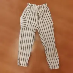 ZARAキッズ ストライプ ロングパンツ ウエストゴム